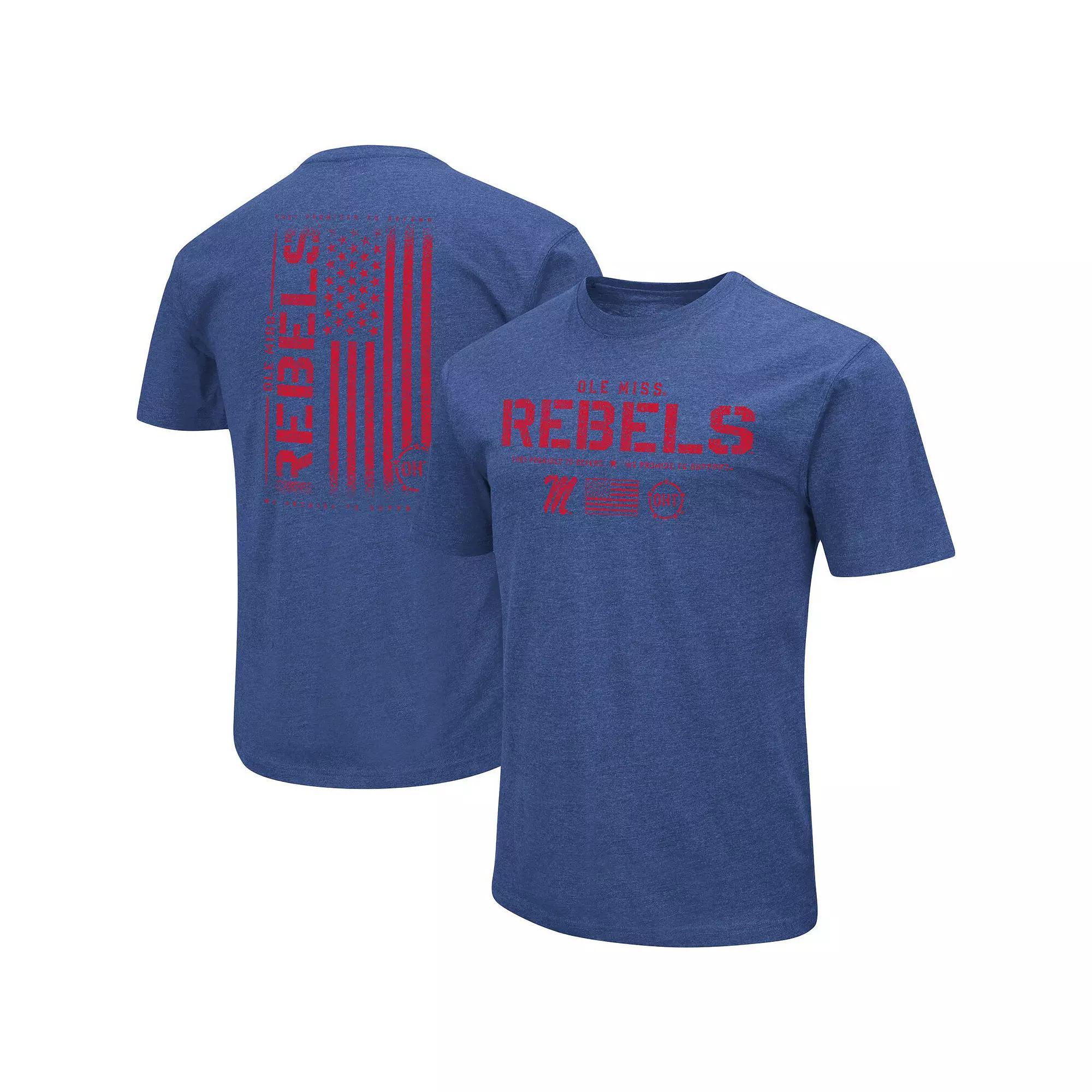 Men's Colosseum Heather Black Ole Miss Rebels Big & Tall OHT Military Appreciation Playbook T-Shirt, Size: 3XLT, Charco Product Image