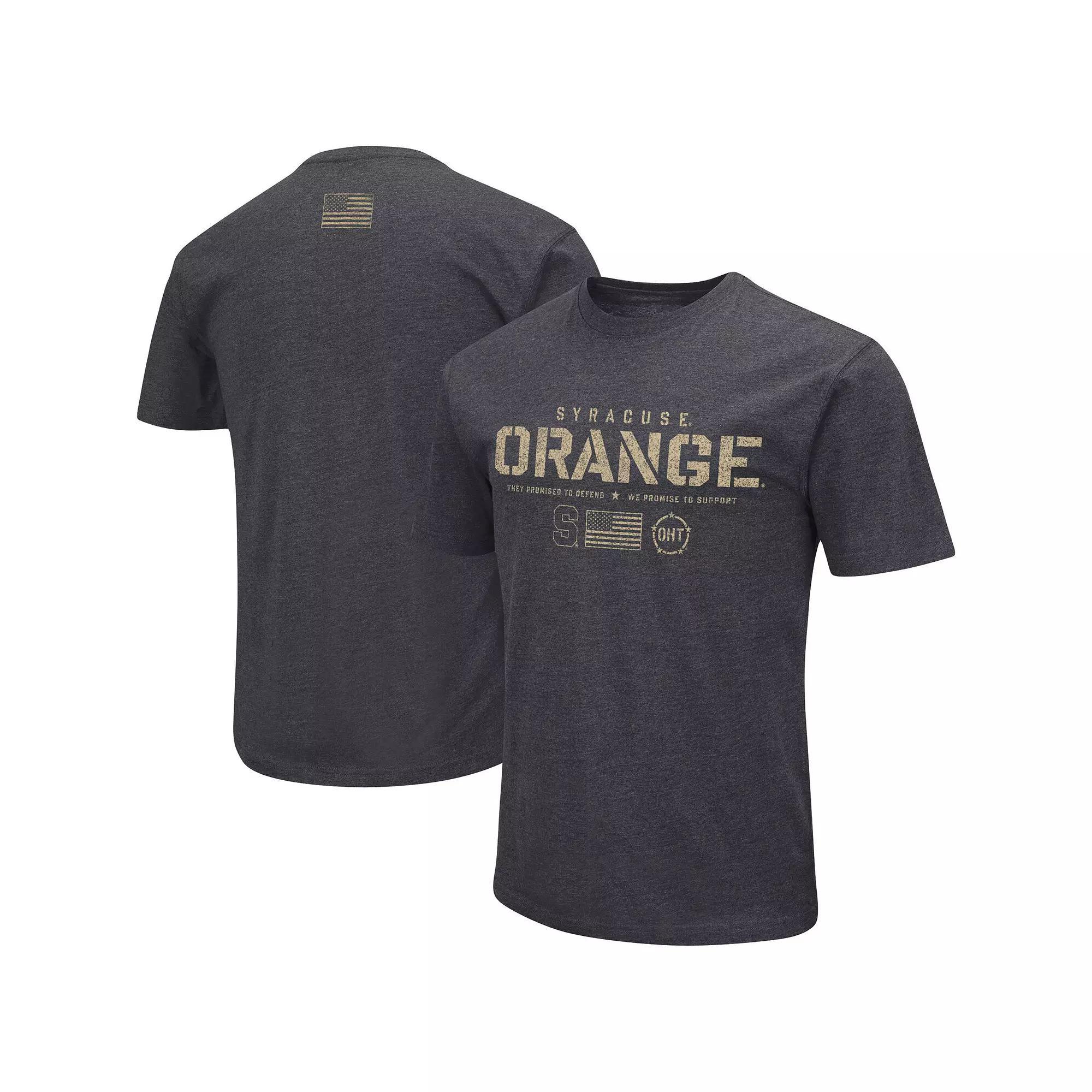 Mens Colosseum Heather Black Syracuse Orange Big & Tall OHT Military Appreciation Playbook T-Shirt Product Image