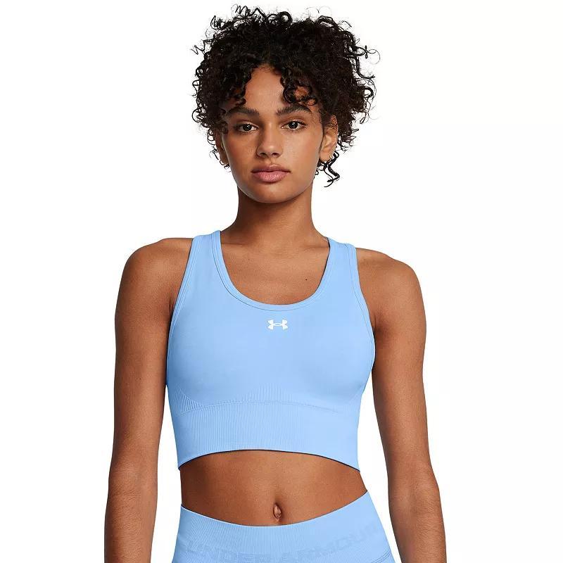 Women's Under Armour Vanish Seamless Medium-Impact Mid Sports Bra, Size: XS, White Product Image