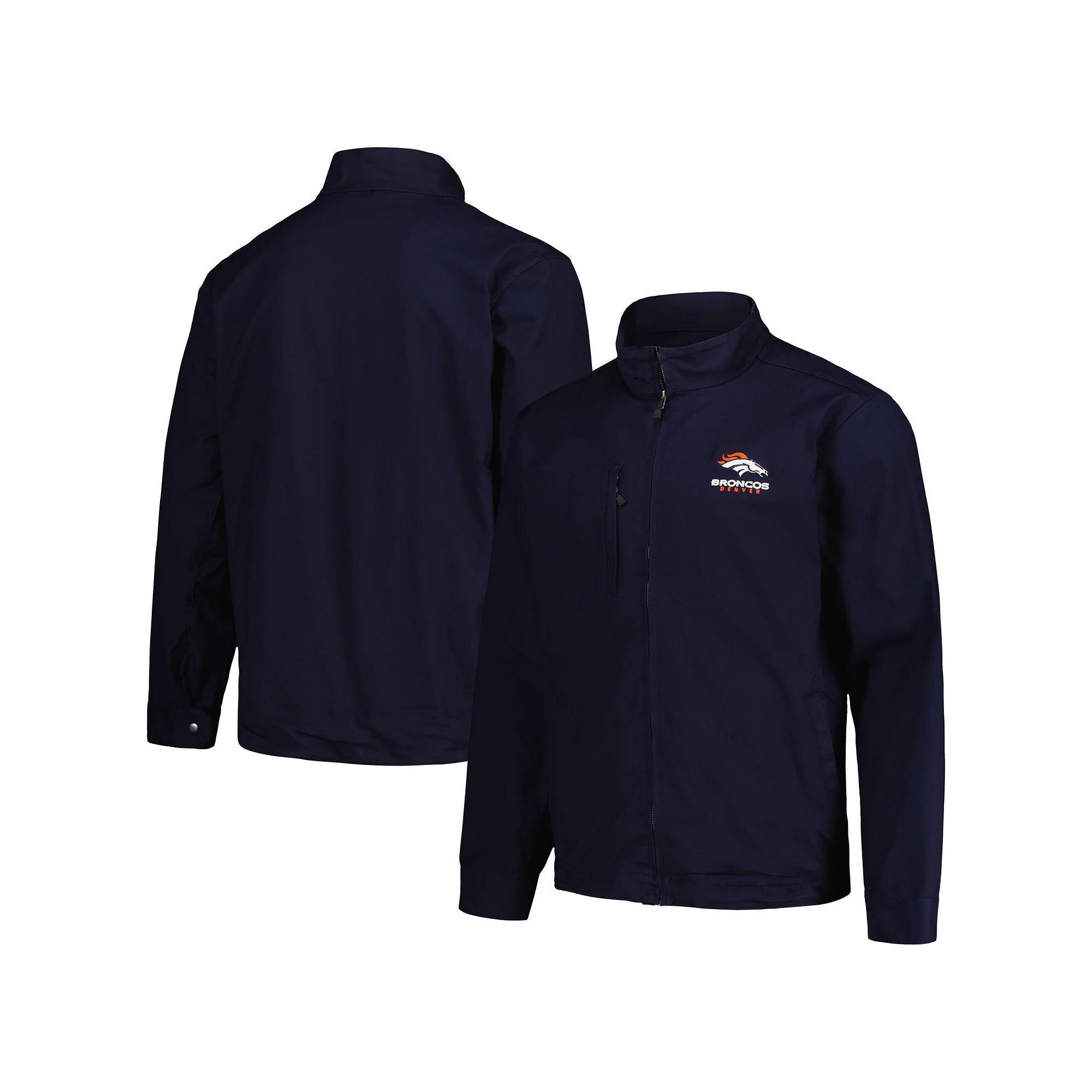 Men's Dunbrooke Navy Denver Broncos Journey Workwear Tri-Blend Full-Zip Jacket, Size: XL, Blue Product Image