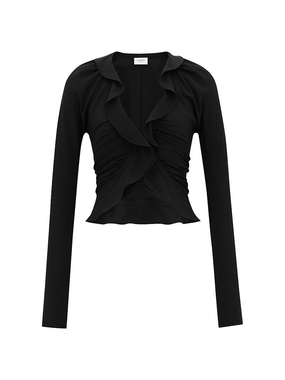 Womens Ruffled Blouse Product Image