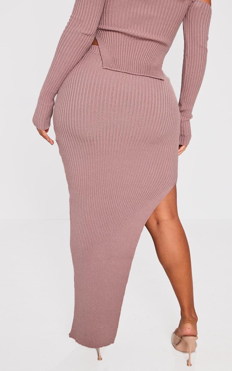 Shape Mauve Knit Split Side Detail Midaxi Skirt Product Image