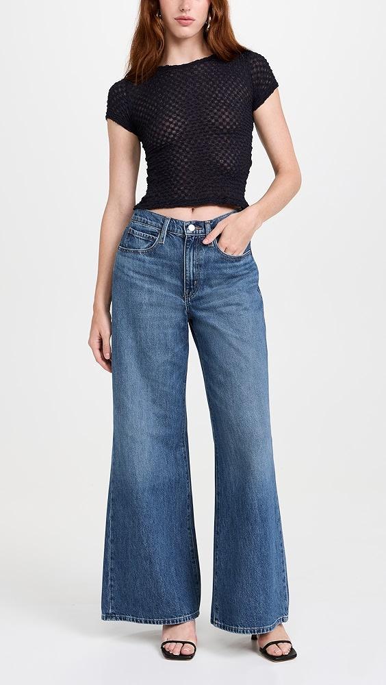 FRAME Easy Wide Flare Jeans | Shopbop Product Image