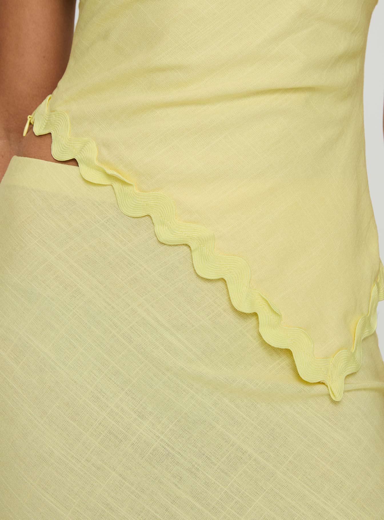 Sunburst Strapless Top Yellow Product Image