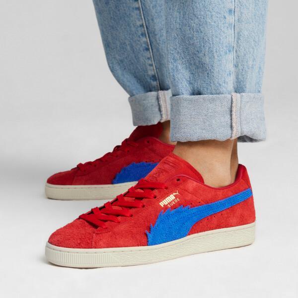 PUMA x ONE PIECE Suede Buggy Big Kids Sneakers in For All Time Red/Ultra Blue Product Image