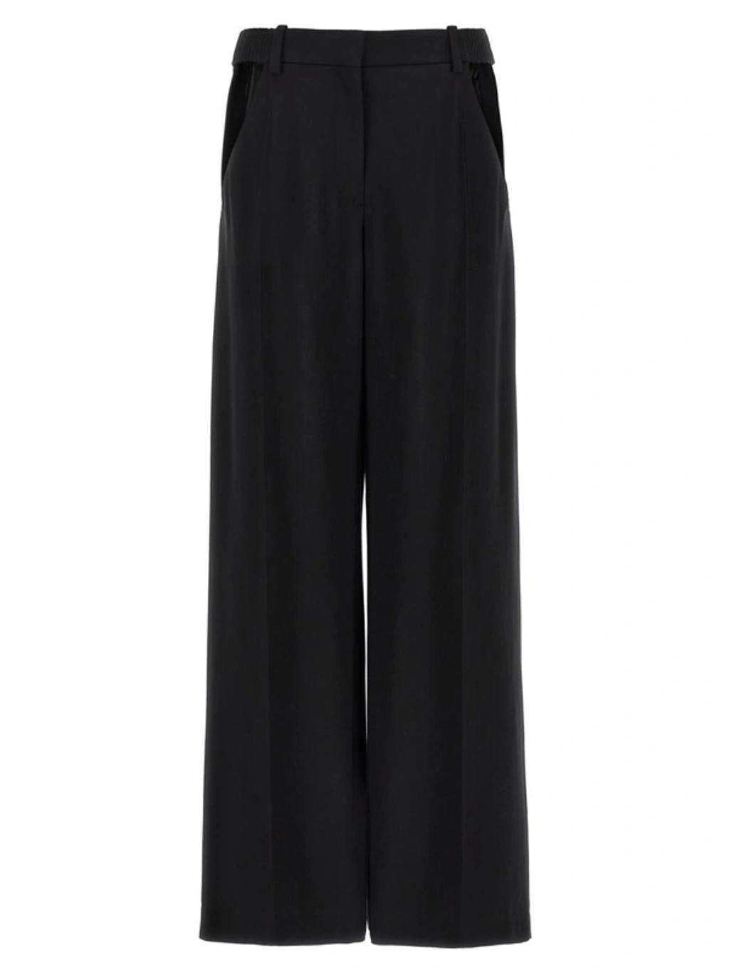 FABIANA FILIPPI Cut-out Wide-leg Tailored Trousers In Black Product Image