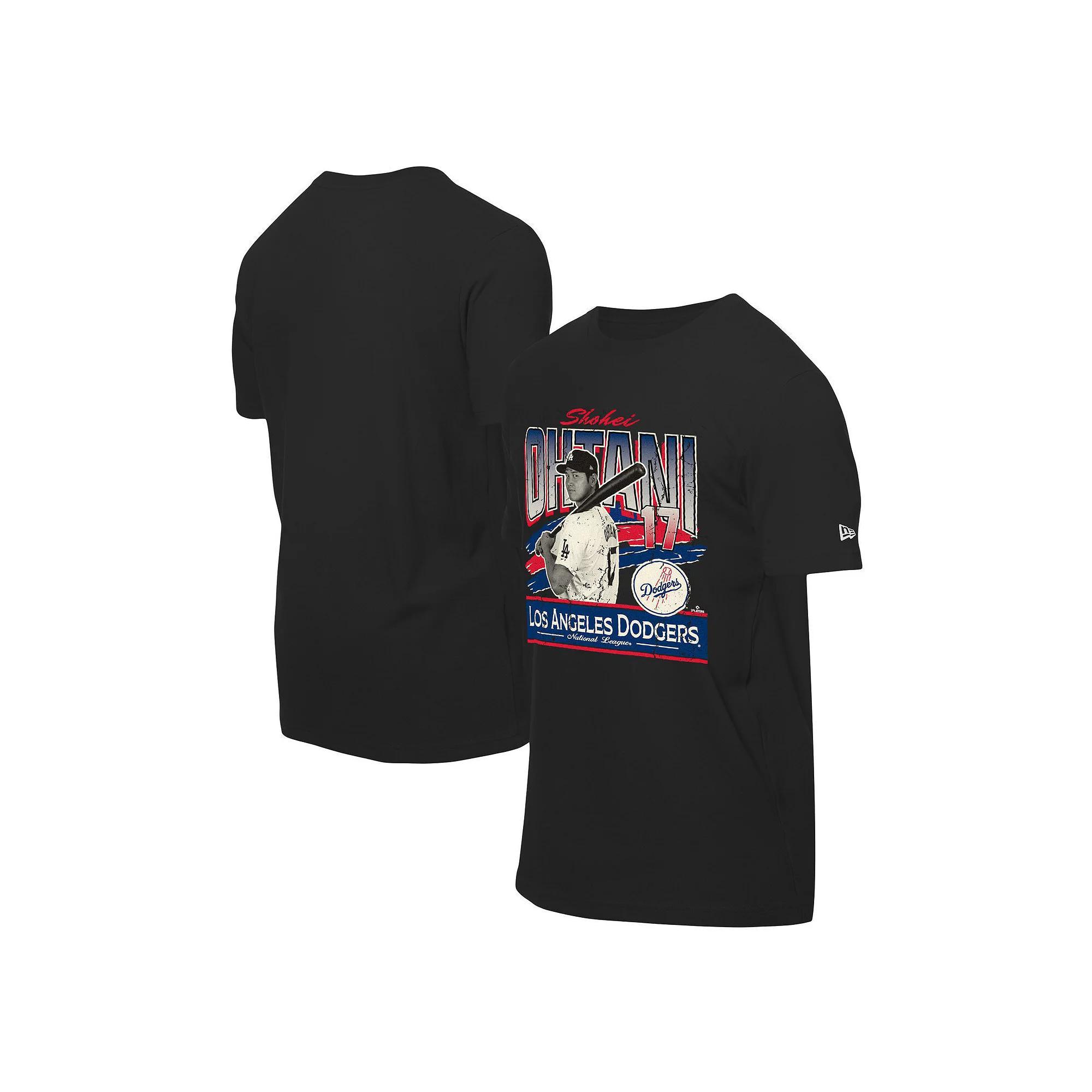 Men's New Era Shohei Ohtani Black Los Angeles Dodgers Batter Up T-Shirt, Size: XL Product Image