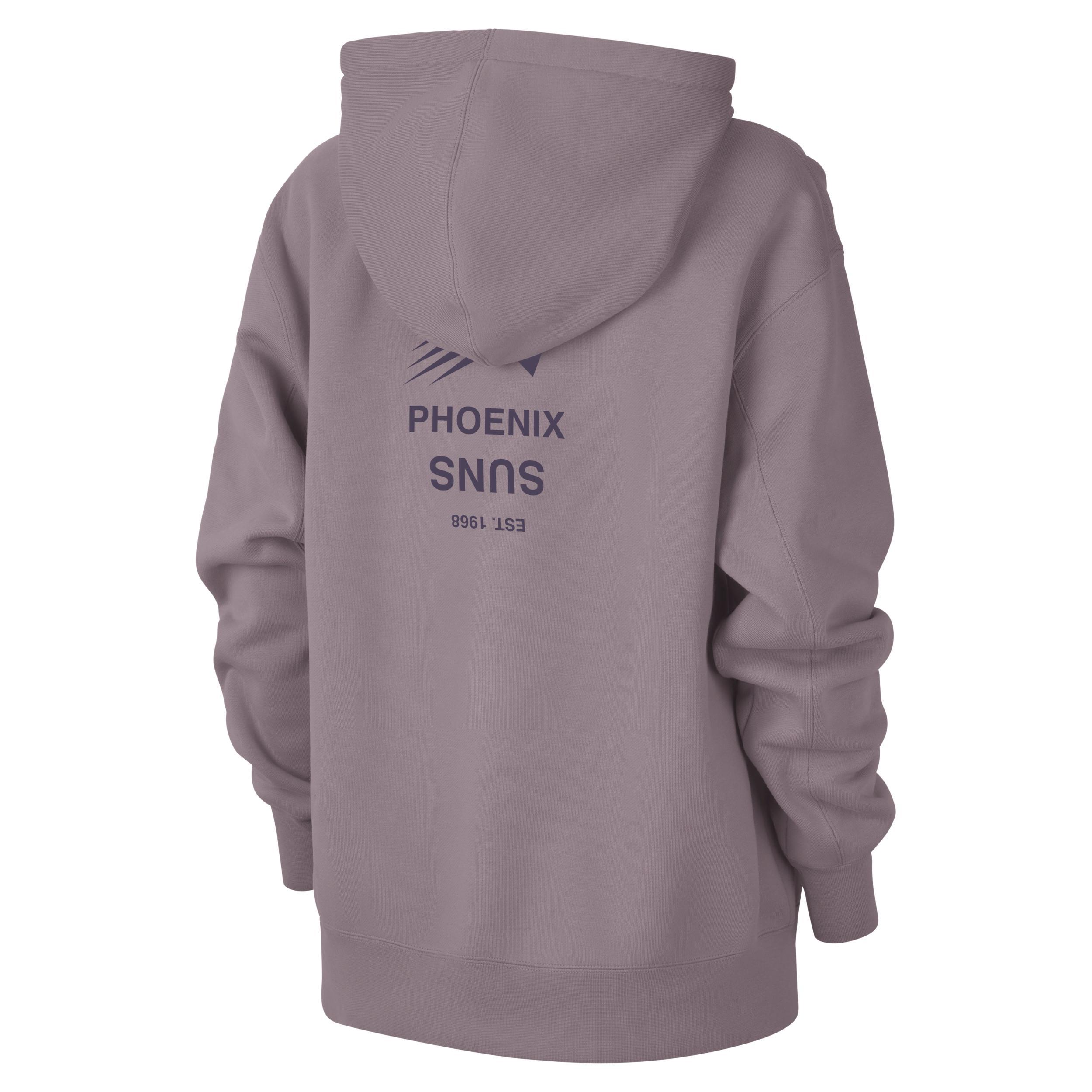 Nike Women's Los Angeles Lakers Flight Fleece Jordan NBA Satin-Lined Pullover Hoodie Product Image