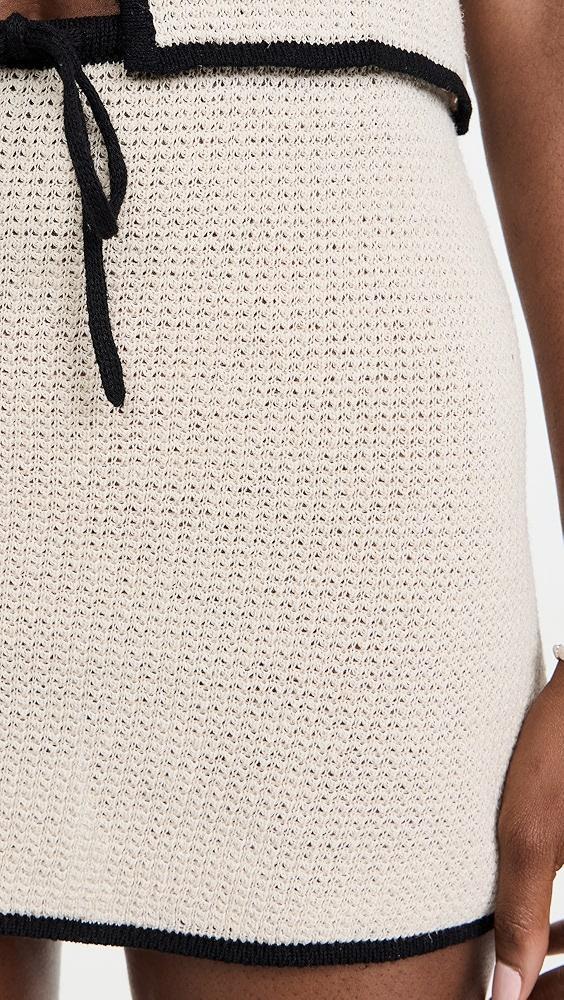 Onia Linen Knit Mini Skirt | Shopbop Product Image