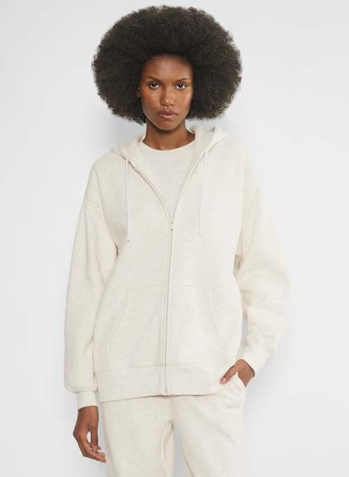 Baggy Cinch Zip-Up Hoodie Product Image