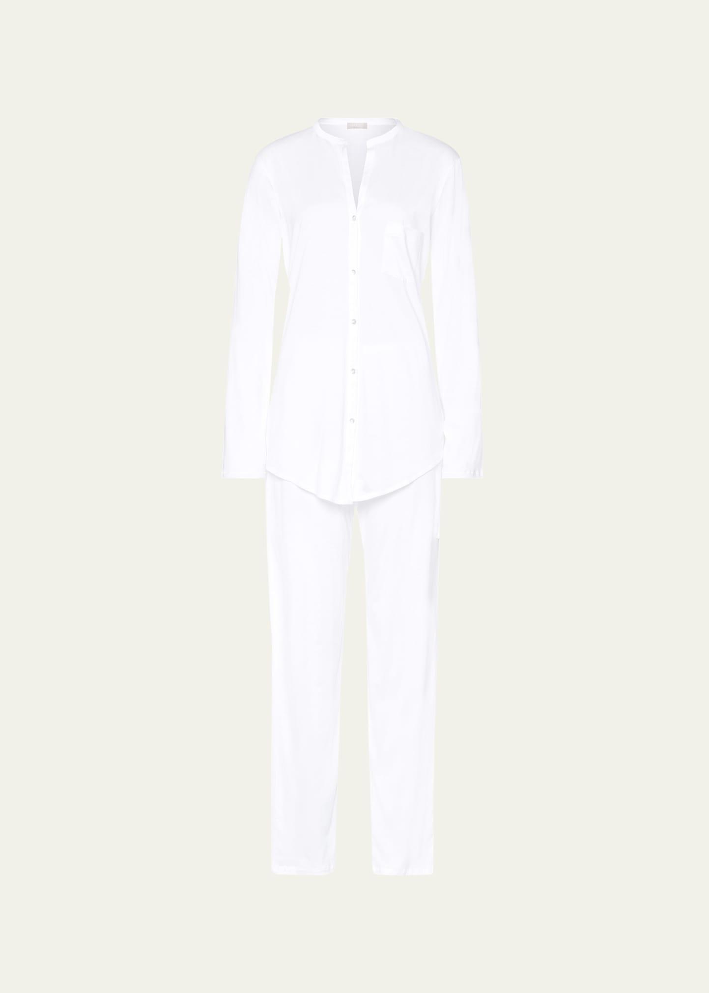 Hanro Cotton Deluxe Long Pajama Set Product Image