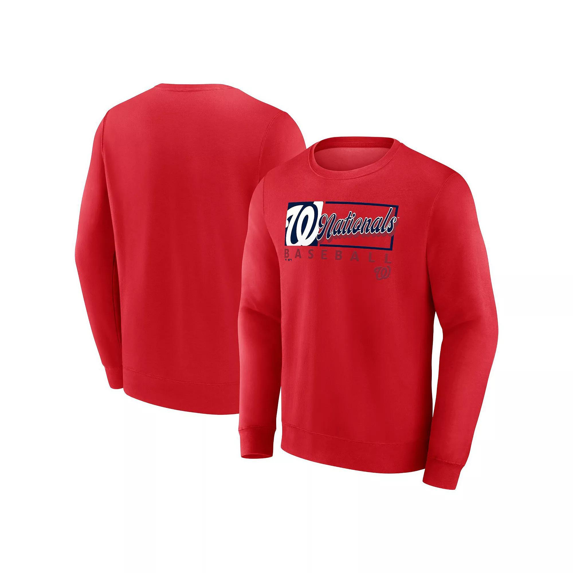 Men's Fanatics Navy Tampa Bay Rays Focus Fleece Pullover Sweatshirt, Size: XL, Blue Product Image