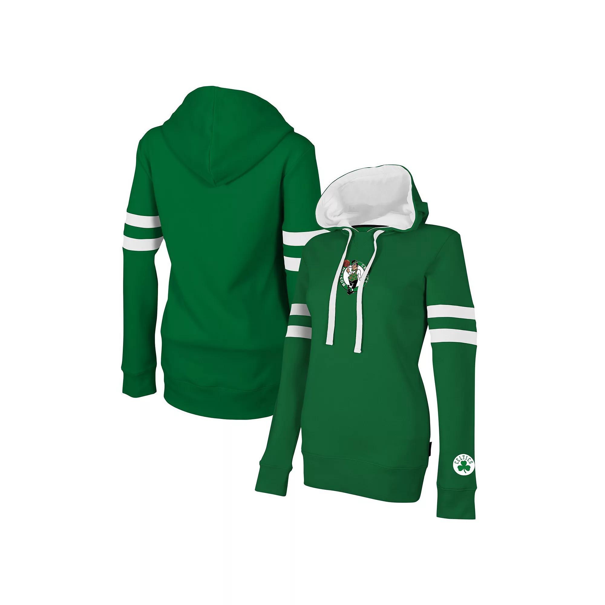 Women's Stadium Essentials Kelly Green Boston Celtics Road Game Pullover Hoodie, Size: Large Product Image