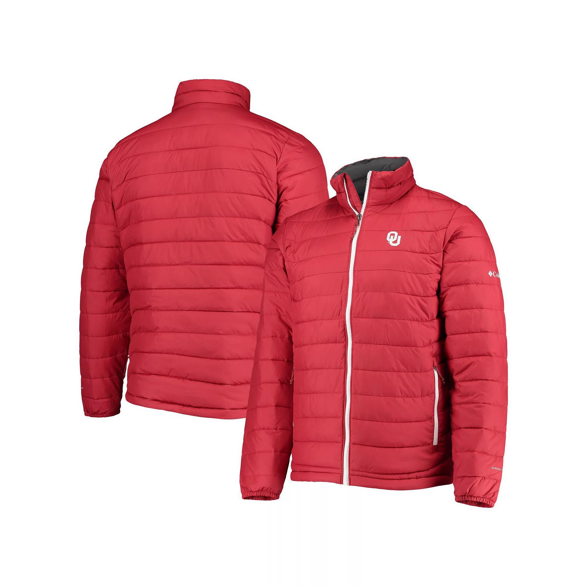 Men's Columbia Crimson Oklahoma Sooners Powder Lite Omni-Heat Reflective Full-Zip Jacket, Size: Medium, Red Product Image
