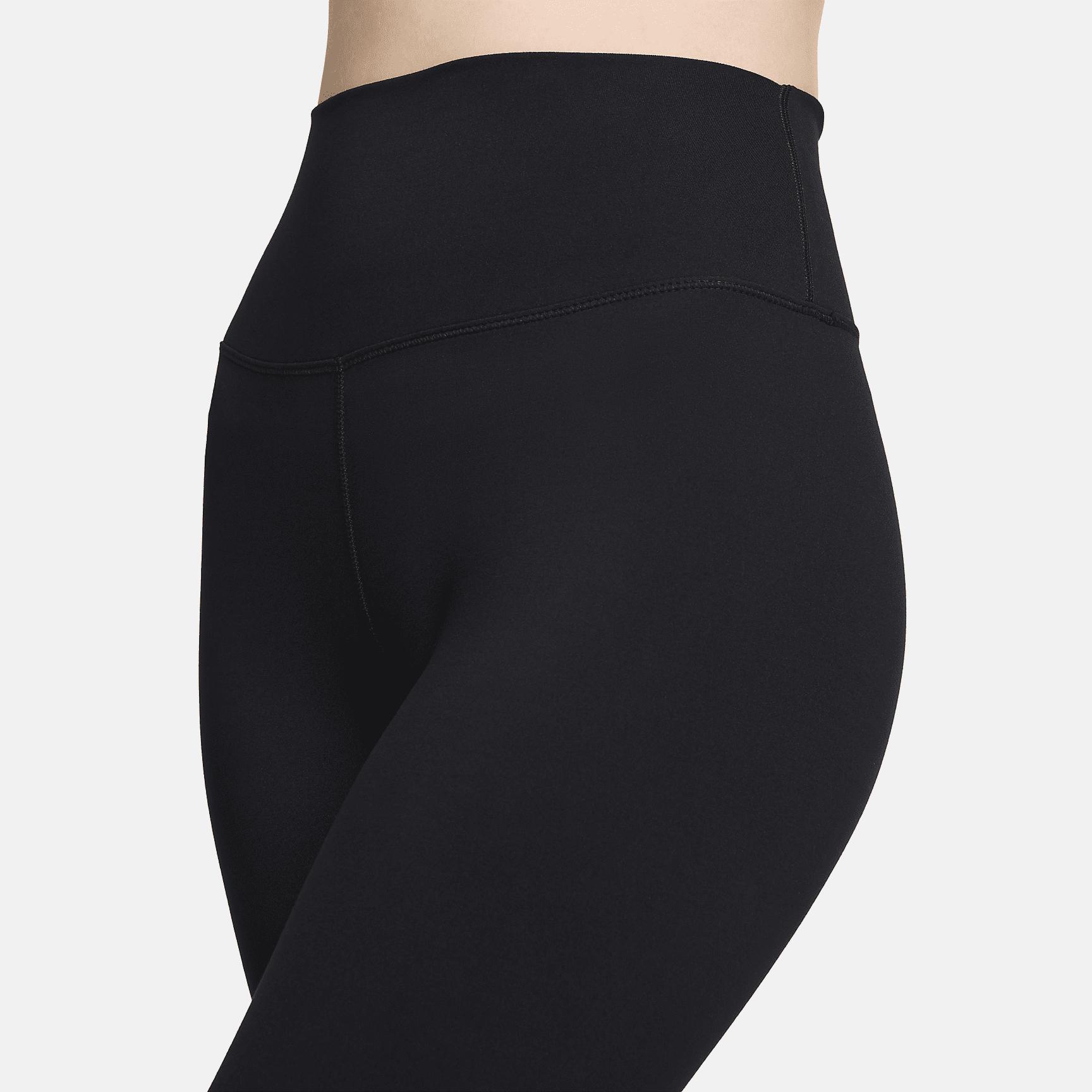 Nike Womens One Dri-FIT High-Waisted Crop Leggings in Black Product Image