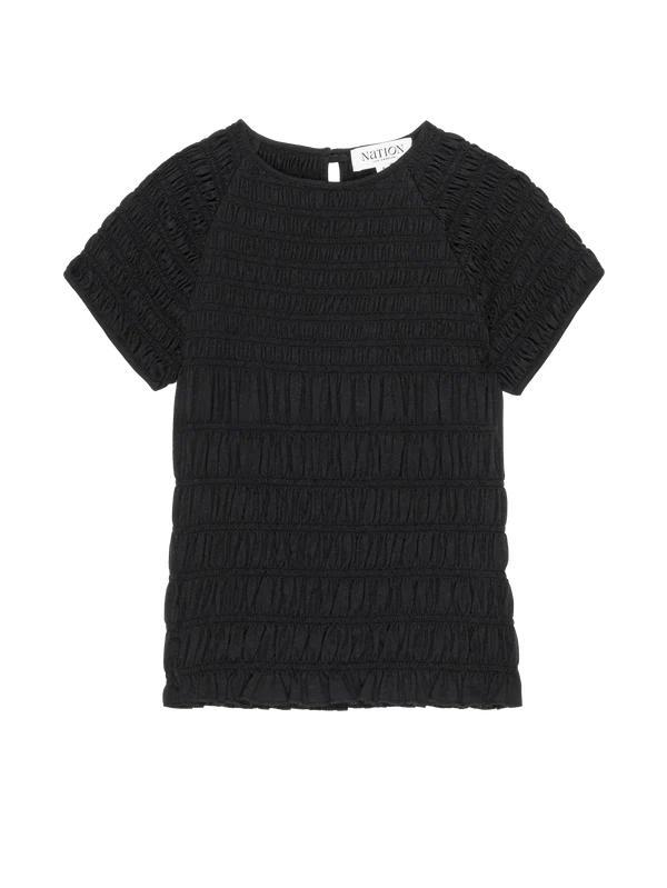 Sissi Smocked Top Black Product Image