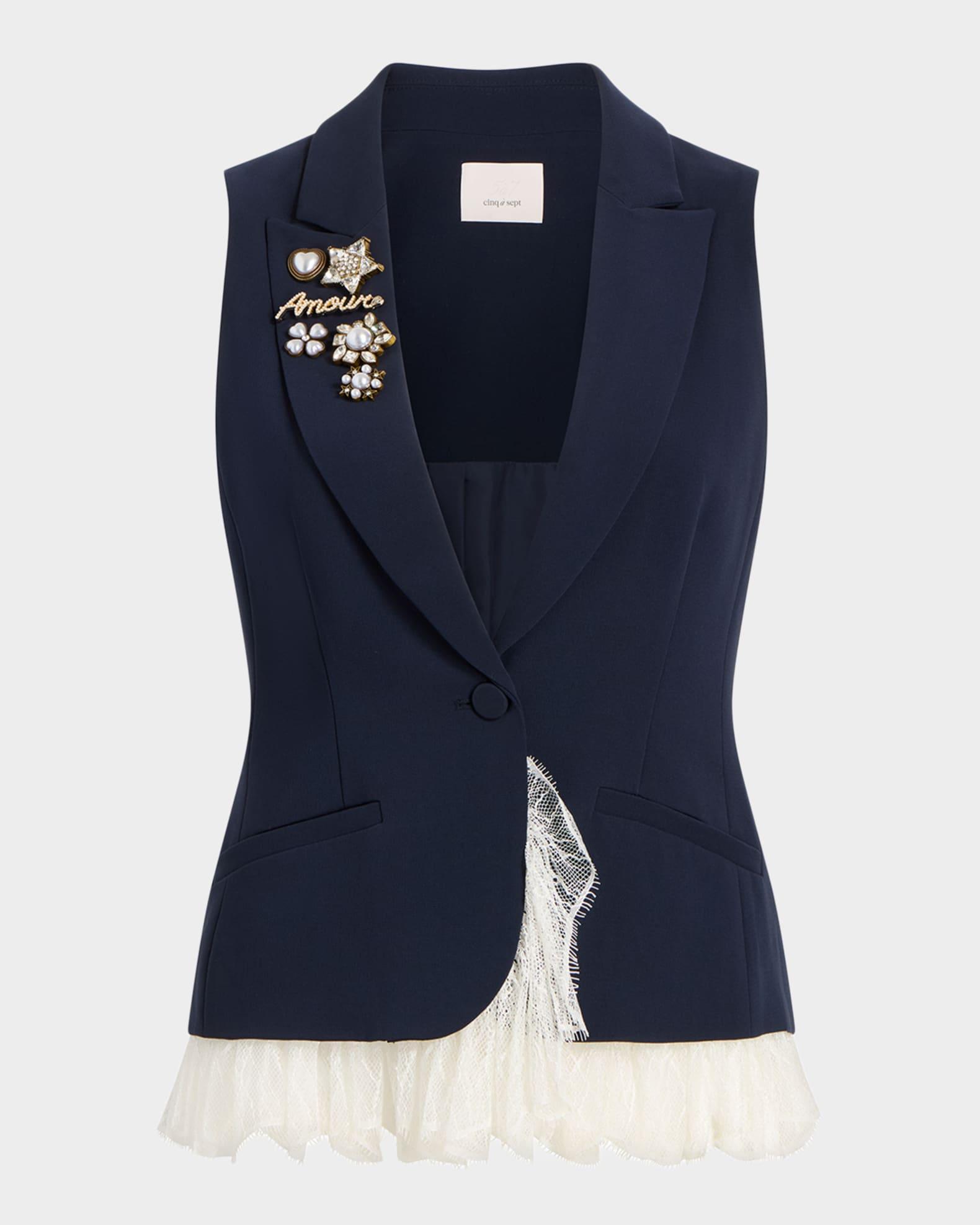 Roxie Lace-Trim Vest Product Image