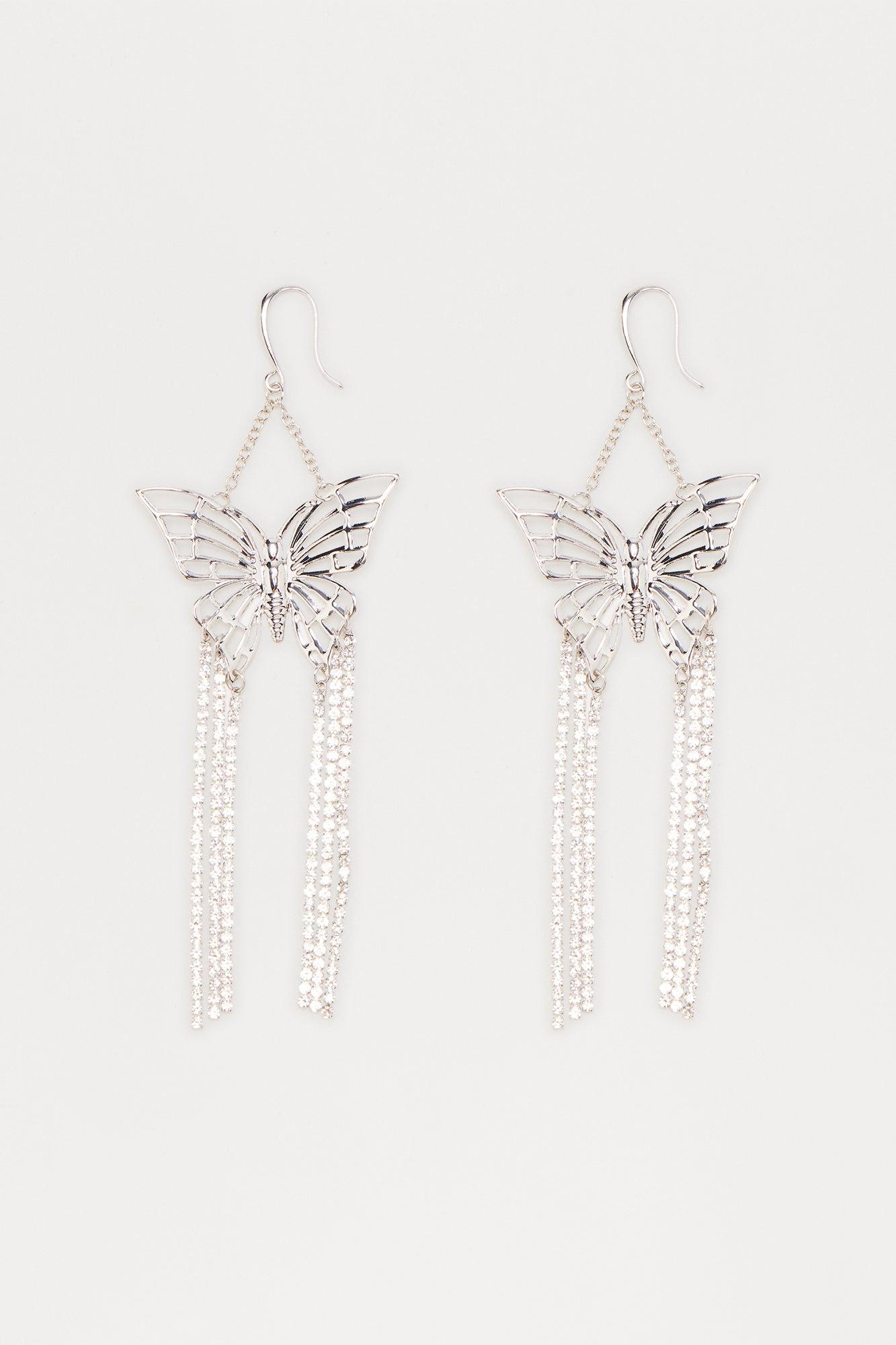 So Fly Drop Earrings - Silver Female Product Image