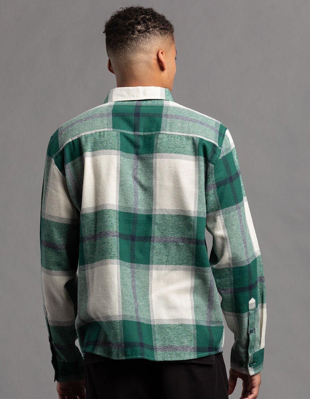 RSQ Mens Plaid Flannel - GREEN Product Image