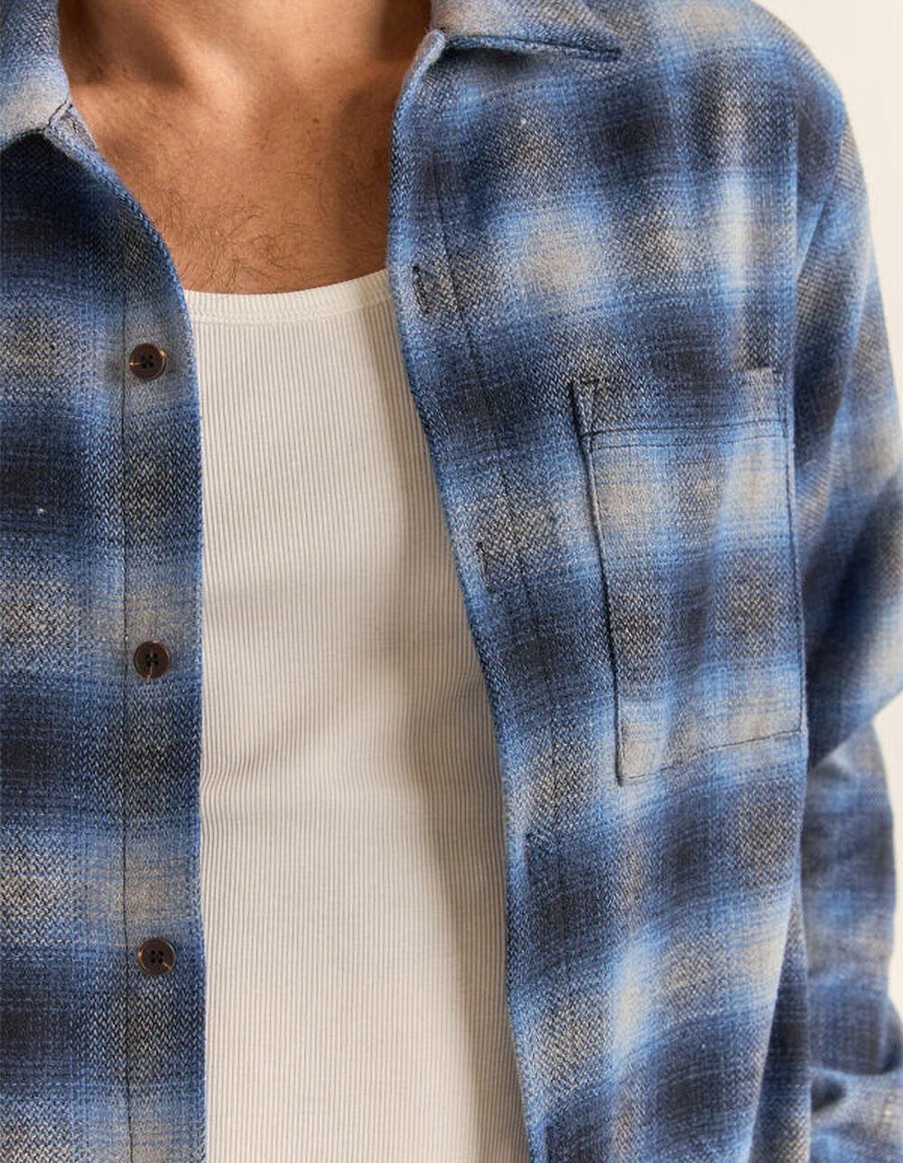 RHYTHM Mar Mens Flannel - BLUE Product Image