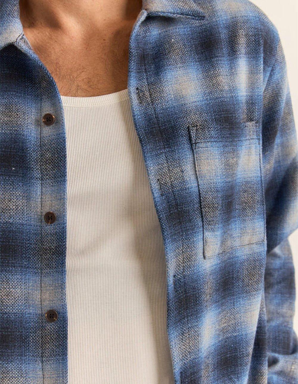 RHYTHM Mar Mens Flannel - BLUE Product Image