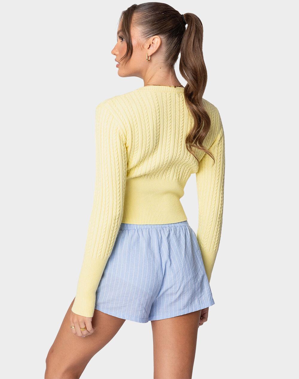 EDIKTED Mallory Cable Knit Sweater Product Image