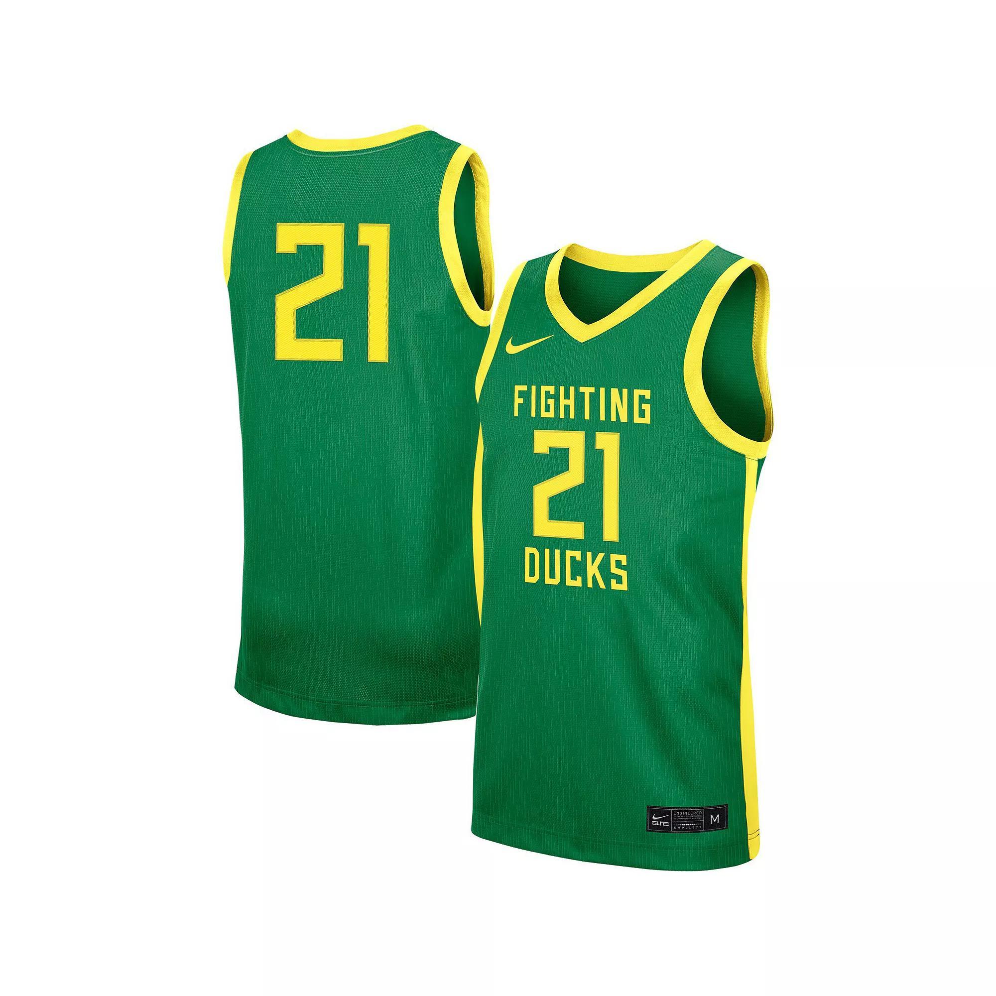Men's Nike #1 Green Oregon Ducks Replica Basketball Jersey, Size: Large Product Image