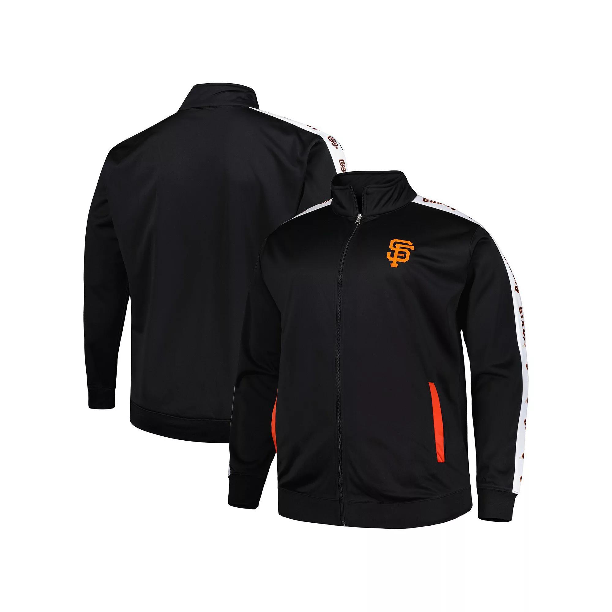 Mens San Francisco Giants Big & Tall Tricot Track Full-Zip Jacket Product Image