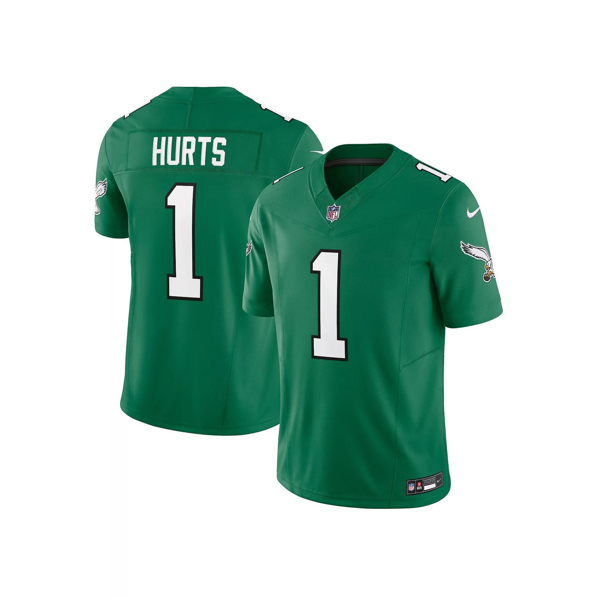 Men's Nike Jalen Hurts Kelly Green Philadelphia Eagles Vapor F.U.S.E. Limited Jersey, Size: Small Product Image