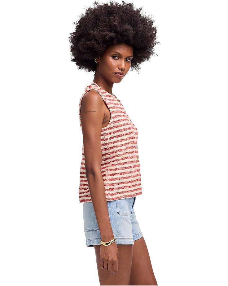 Stripe Seneca Cotton Boucle Tank Product Image