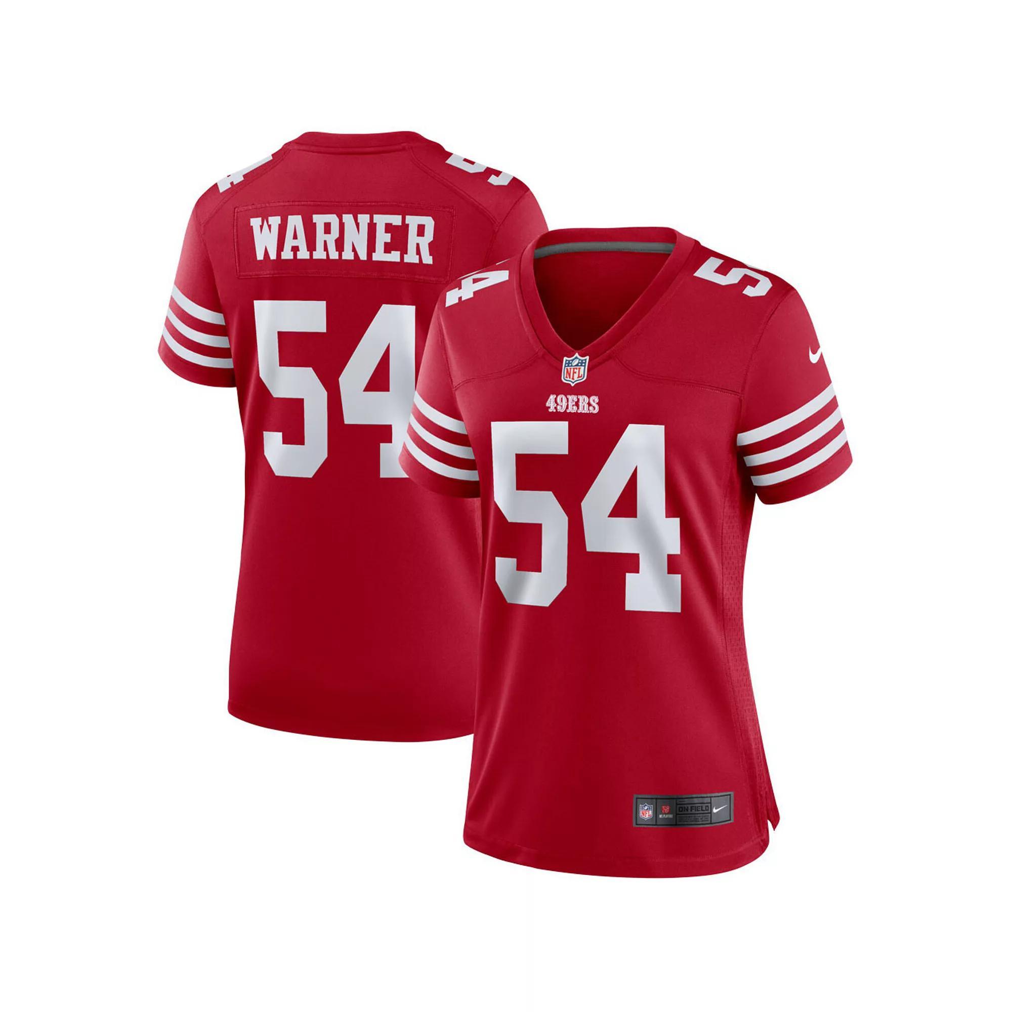 Women's Nike Fred Warner Scarlet San Francisco 49ers Player Jersey, Size: XL Product Image
