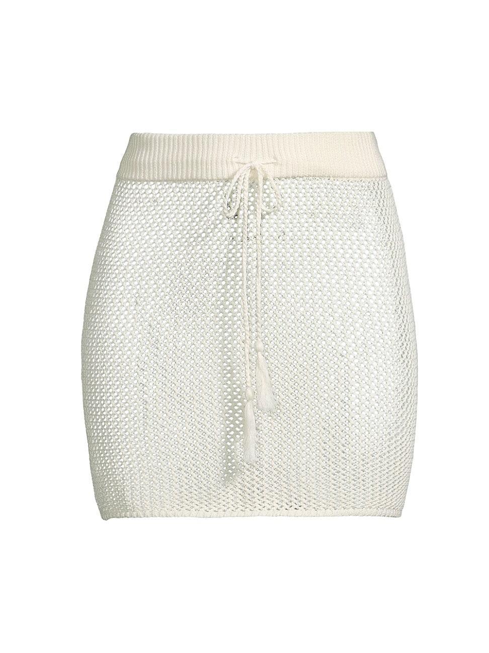 L*Space Coast Is Clear Cotton Crochet Swim Cover-Up Skirt Product Image