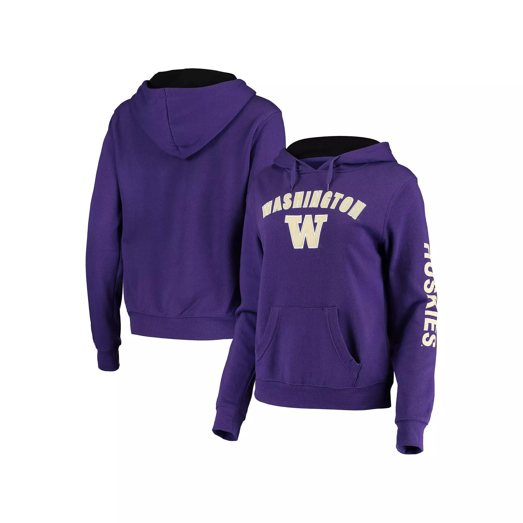 Women's Colosseum Purple Washington Huskies Loud and Proud Pullover Hoodie, Size: 2XL Product Image