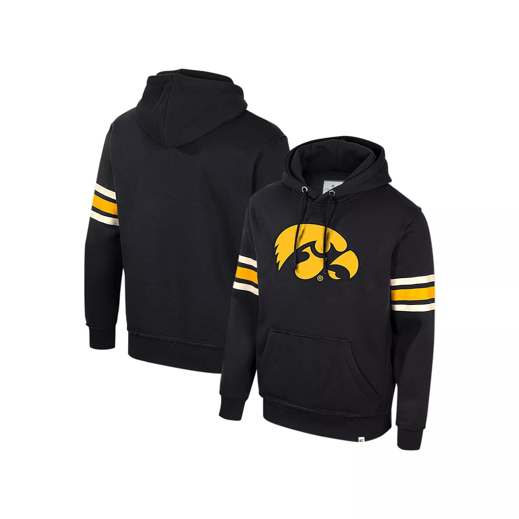 Mens Colosseum Iowa Hawkeyes Saluting Pullover Hoodie Product Image