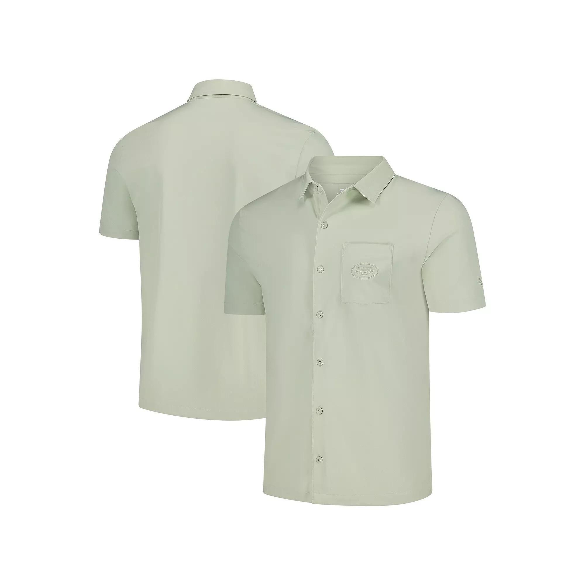 Men's Fanatics Light Green New York Jets Front Office Button-Up Shirt, Size: Large, Lt Gre Product Image