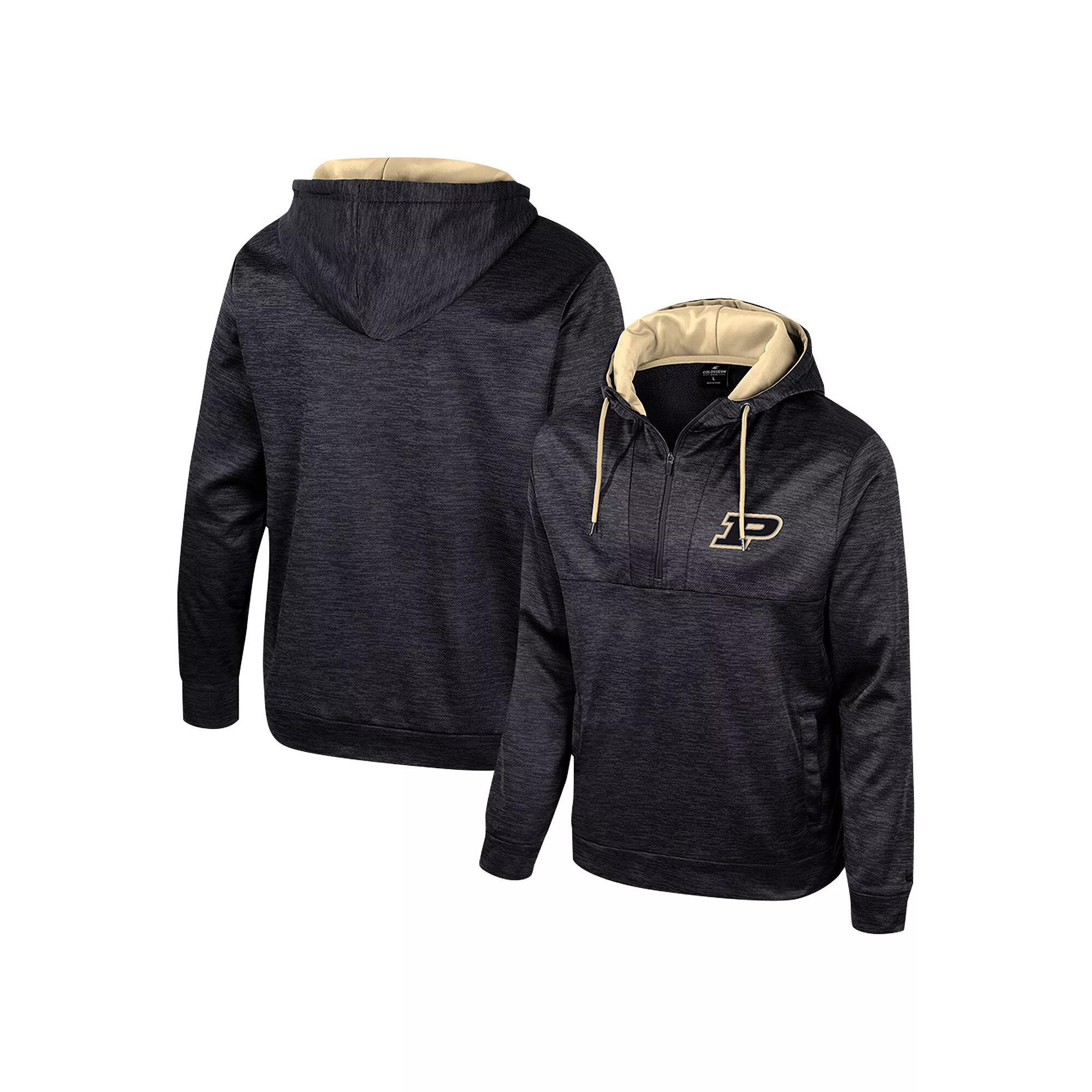 Men's Colosseum Black Iowa Hawkeyes Cypher Half-Zip Hoodie, Size: Medium Product Image