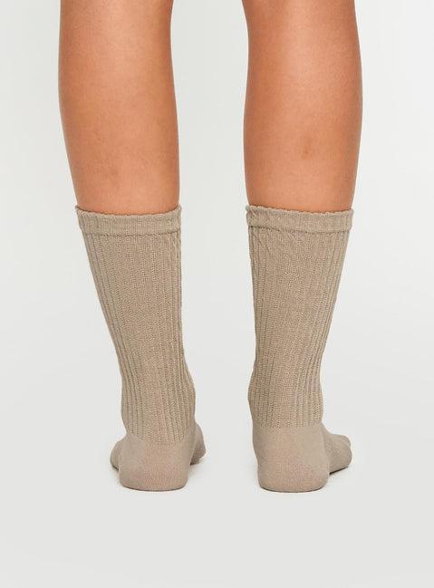 Back Around Socks Oat Product Image