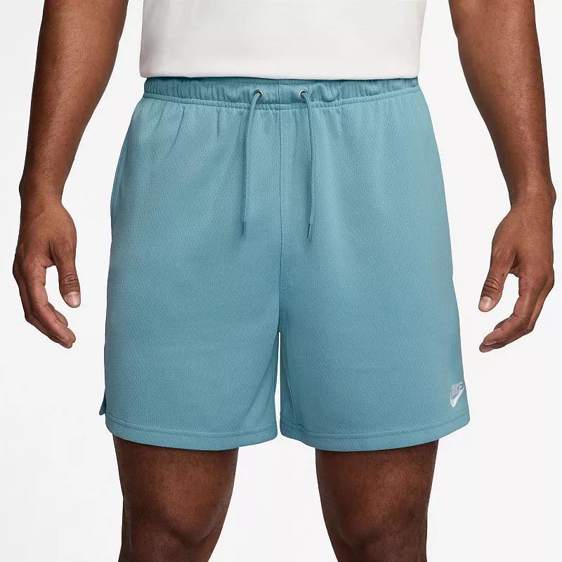 Mens Nike Club Mesh Flow Shorts Blue Turq Product Image