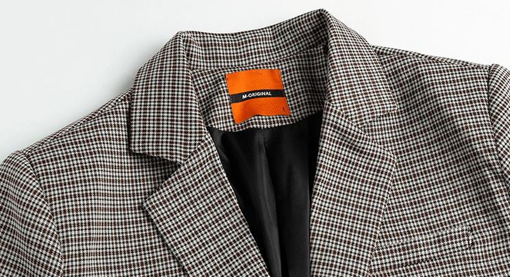 RT No. 2770 PLAID BLAZER JK Product Image