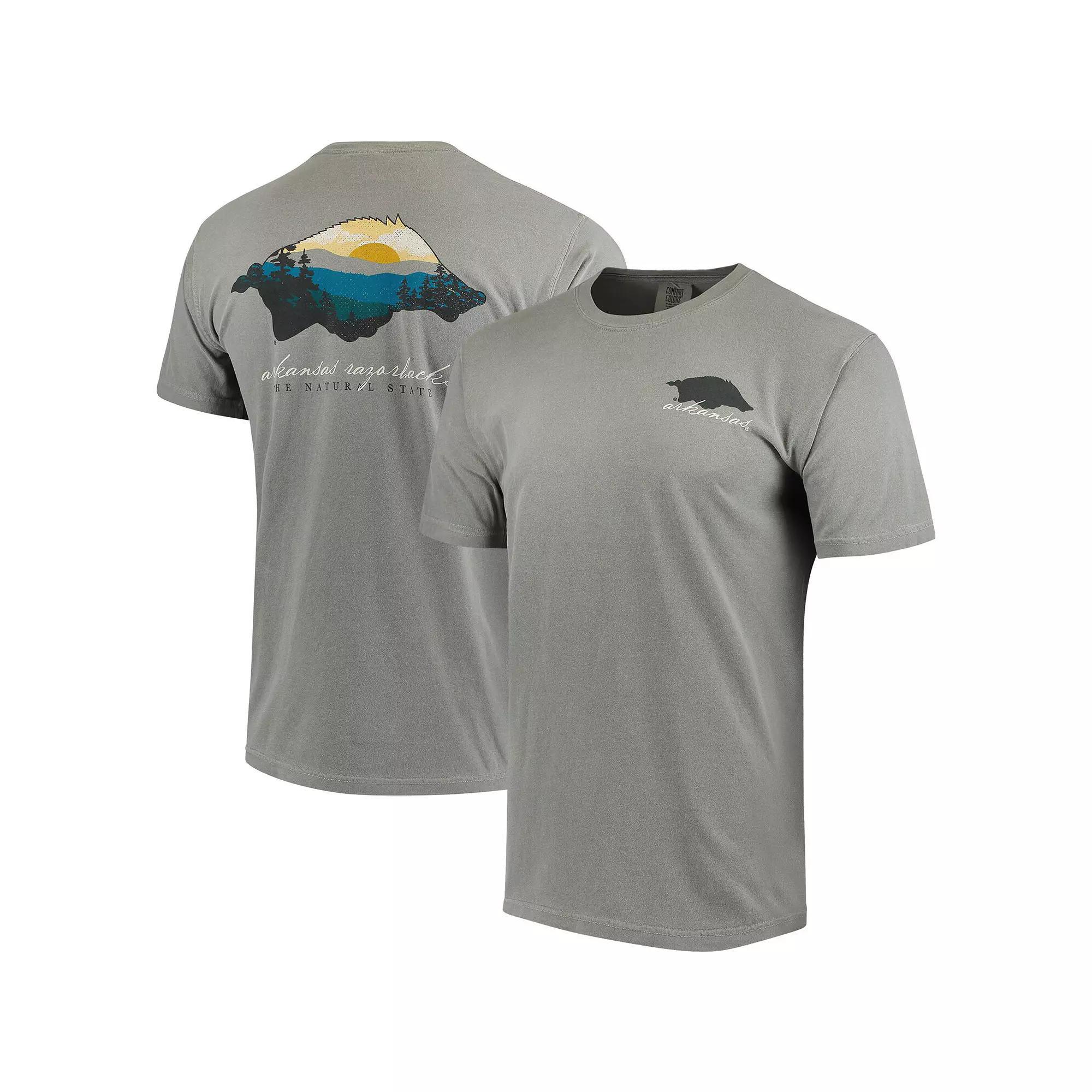 Men's Gray Arkansas Razorbacks Comfort Colors Local T-Shirt, Size: Medium, Grey Product Image