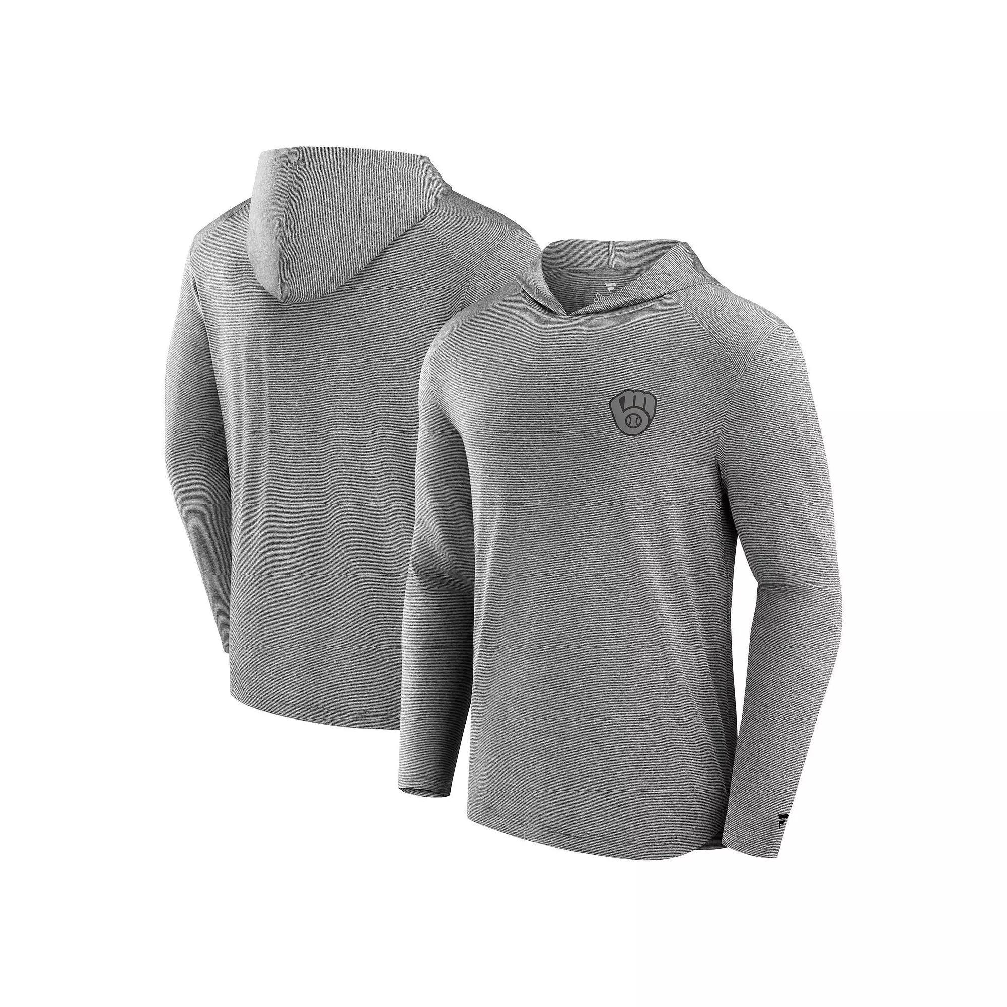 Men's Fanatics Signature Black Toronto Blue Jays Front Office Tech Lightweight Hoodie T-Shirt, Size: Small, Jay Black Product Image