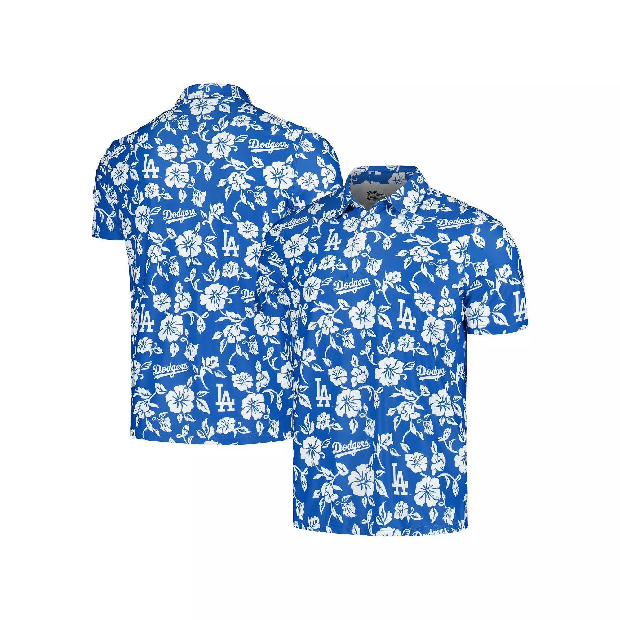 Men's Reyn Spooner Royal Los Angeles Dodgers Pua Performance Polo, Size: Small, Blue Product Image