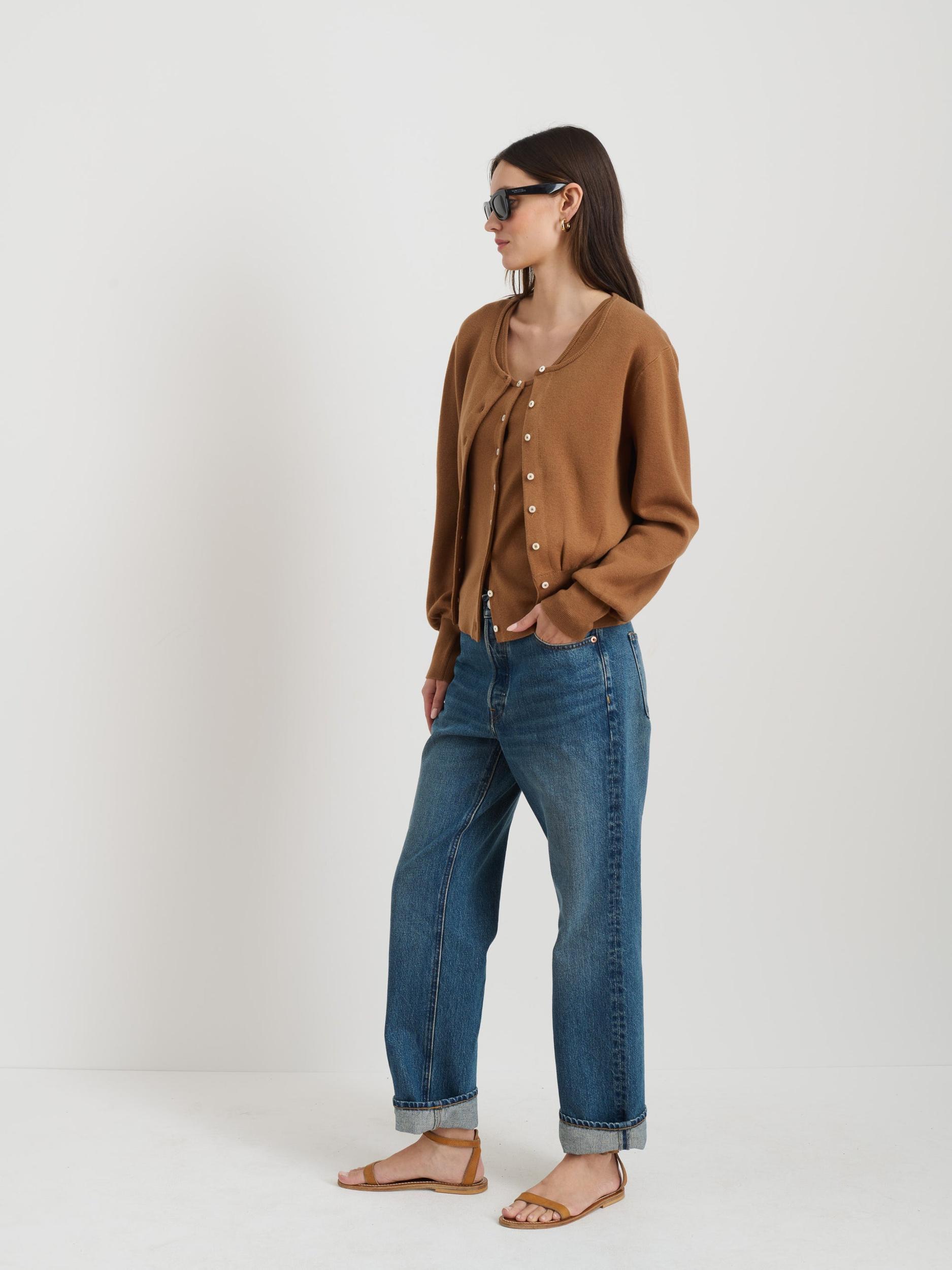 Louisa Cardigan In Cotton Cashmere Product Image