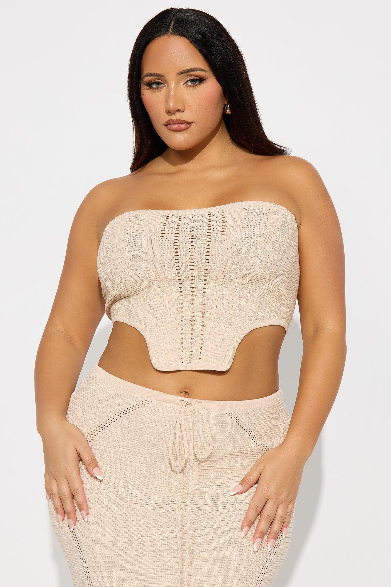 Lyla Crochet Maxi Skirt Set - Cream Product Image