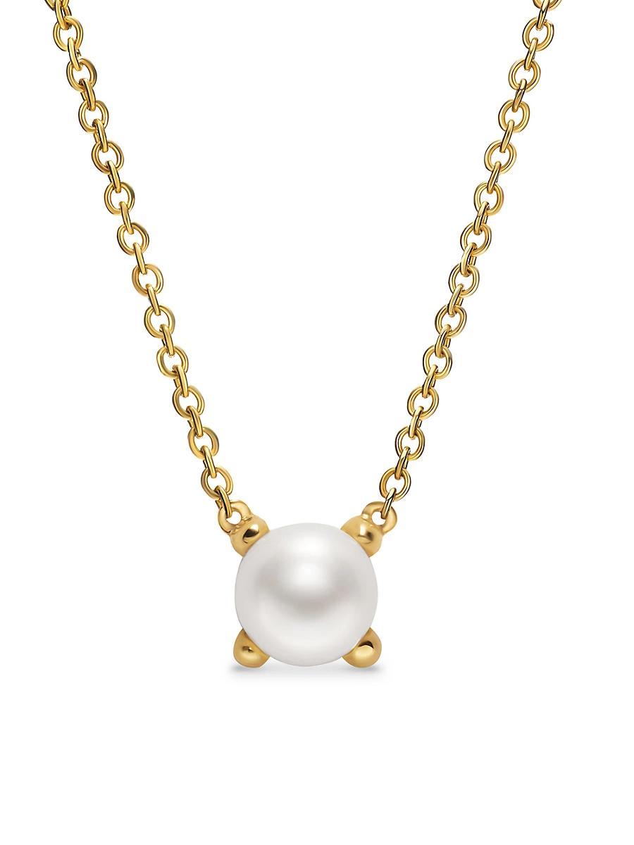Womens Micro Chatelaine Pendant Necklace in 18K Yellow Gold Product Image