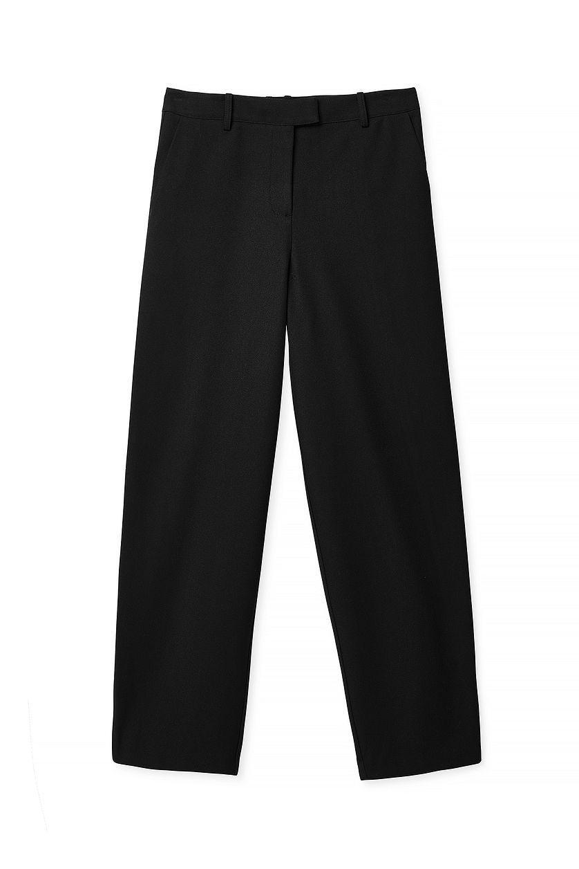Mid Waist Barrel Leg Pants Product Image