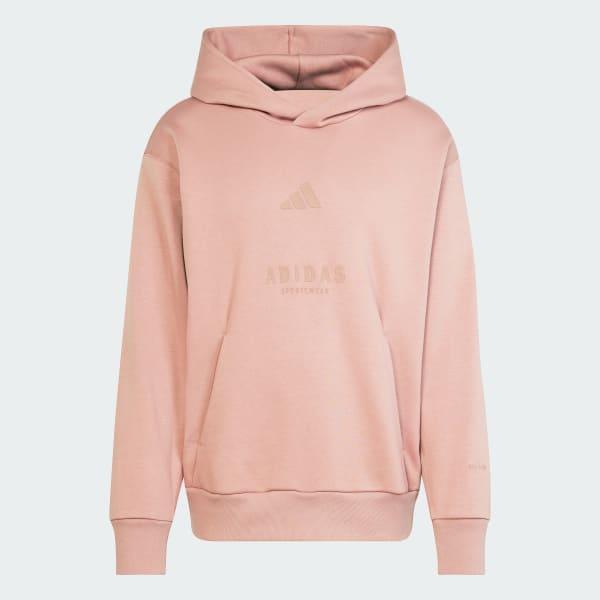 adidas ALL SZN Fleece Graphic Hoodie Black S Mens Product Image