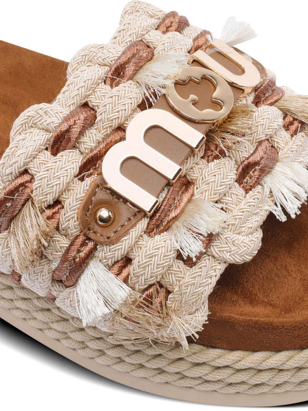braided-strap platform sandals Product Image
