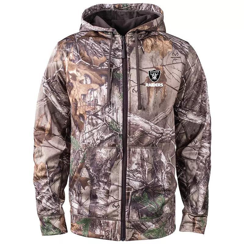 Men's Dunbrooke Realtree Camo Las Vegas Raiders Trophy Tech Fleece Full-Zip Hoodie, Size: Medium, Lvr Green Product Image
