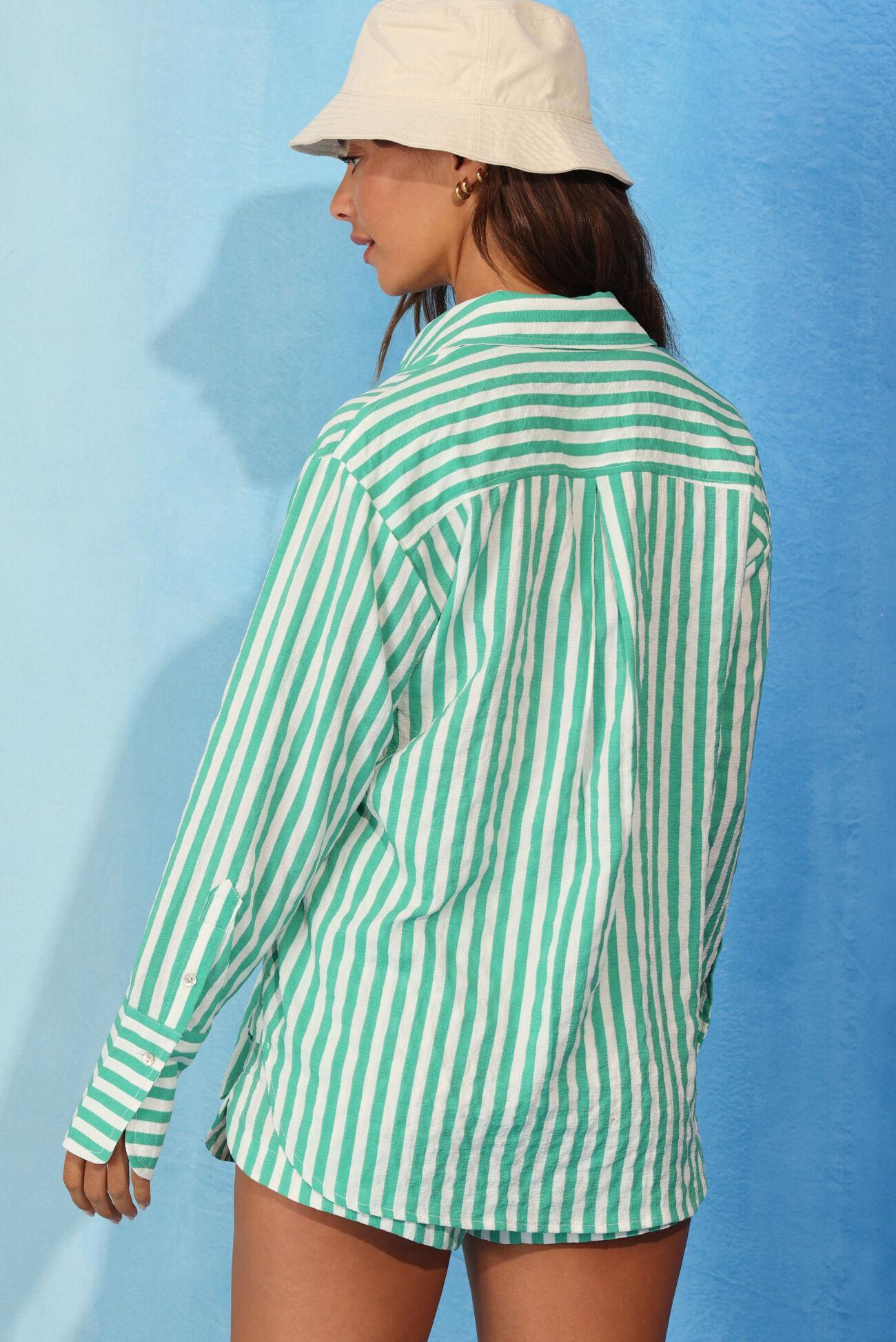 Alex Stripe Button Down Top Product Image